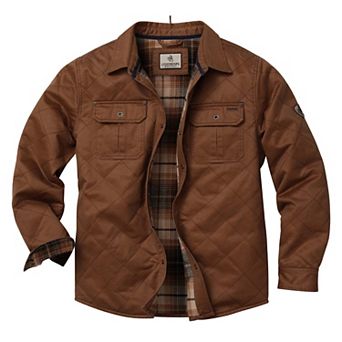 Men's Legendary Whitetails Quilted Journeyman Flannel Lined Shirt Jacket