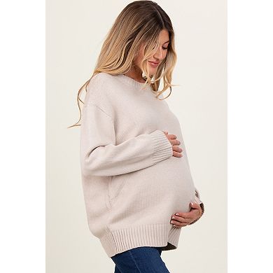 Maternity Soft Knit Basic Sweater
