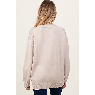 Maternity Soft Knit Basic Sweater