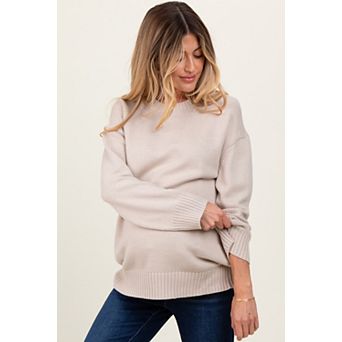 Maternity Soft Knit Basic Sweater