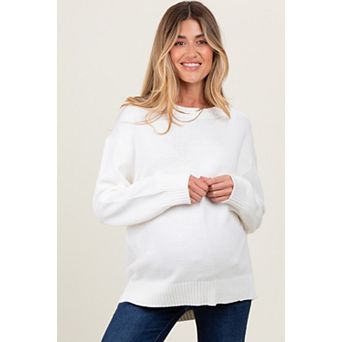 Maternity Soft Knit Basic Sweater