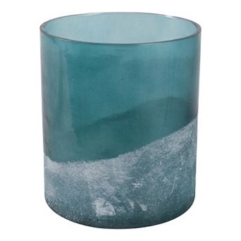 Decorative Glass Pillar Candle Holder With Modern Cylindrical Design