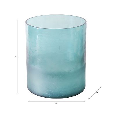 Decorative Glass Pillar Candle Holder With Modern Cylindrical Design