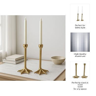 Decorative Candle Holders with Bird Claw Base