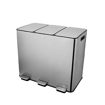 Fancihabor 60L three compartment trash can