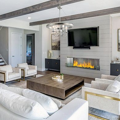 Parrot Unlce Rustic Silver Metal Round Wagon Wheel 4-Light Candle Chandelier