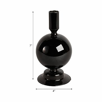 Modern Candle Holder with Round Bubble Sculptural Base