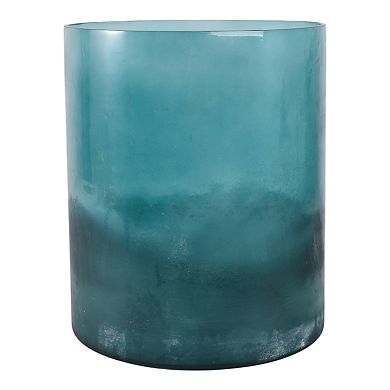 Decorative Glass Pillar Candle Holder With Modern Cylindrical Design