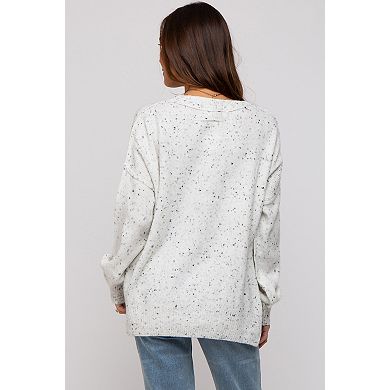 Maternity Speckled Knit Sweater