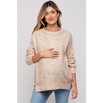 Maternity Speckled Knit Sweater