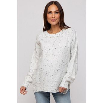 Maternity Speckled Knit Sweater