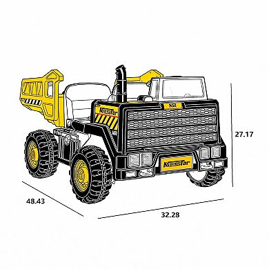 Whisen 24V 2-Seater Kids Electric Ride-On Engineering Vehicles W/Remote Control