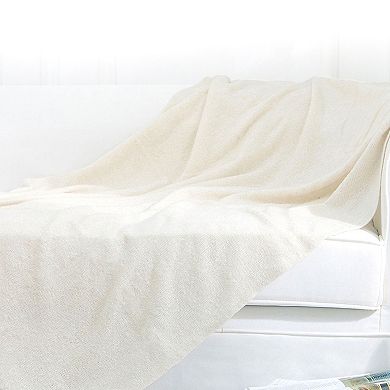 Cheer Collection Ultra Soft Knit Throw Blanket with Fringe Edges Lightweight and Cozy 50 x 60 Inches