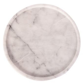 Saboga Home™ Decorative Round Marble Tray