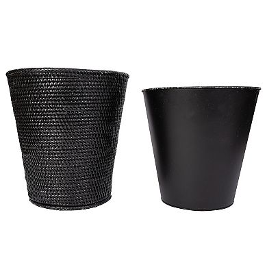 Saboga Home™ Round Tapered Waste Basket with Metal Liner