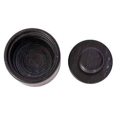 Saboga Home™ Marble Salt Cellar with Lid