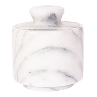 Saboga Home™ Marble Salt Cellar with Lid