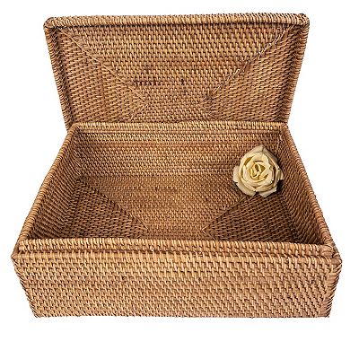 Saboga Home™ Storage Box with Lid - Flat Legal File Organizer