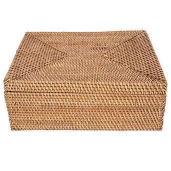 Saboga Home™ Storage Box with Lid - Flat Legal File Organizer