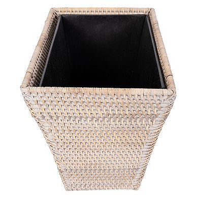 Saboga Home™ Rectangular Tapered Waste Basket with Metal Liner