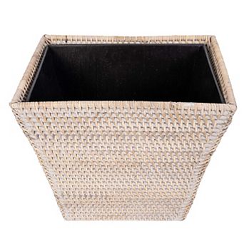 Saboga Home™ Rectangular Tapered Waste Basket with Metal Liner