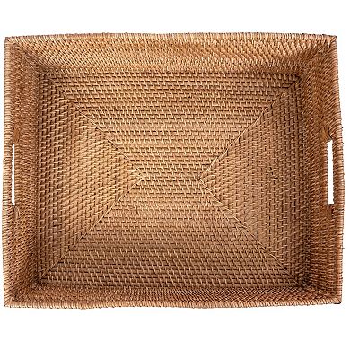 Saboga Home™ Rectangular Basket with Cutout Handles