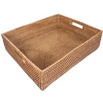 Saboga Home™ Rectangular Basket with Cutout Handles