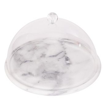 Saboga Home™ Marble Plate with Acrylic Dome