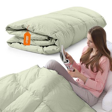 Cheer Collection All-Season Down Alternative Comforter Ultra Soft, Lightweight & Machine Washable