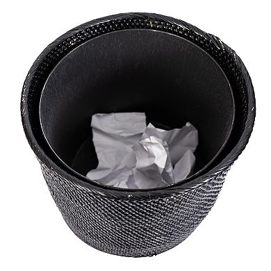 Saboga Home™ Round Waste Basket with Metal Liner