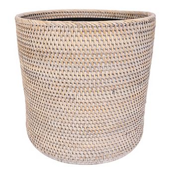 Saboga Home™ Round Waste Basket with Metal Liner
