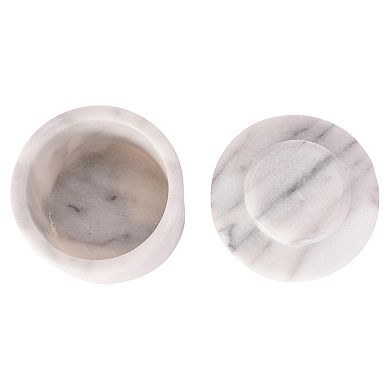 Saboga Home™ White Marble Butter Keeper