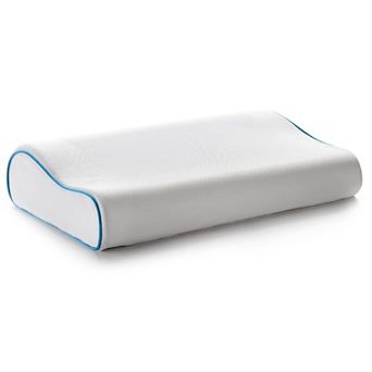 Cheer Collection Contour Gel Memory Foam Pillow with Cooling Relief and Washable Cover