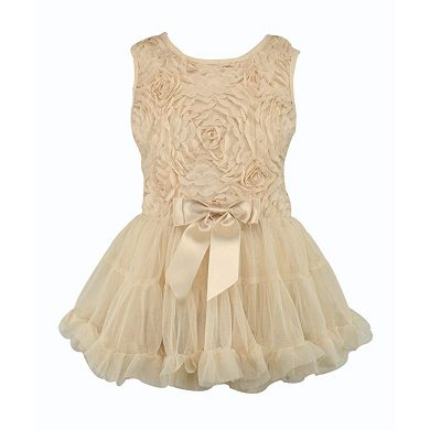 Lilttle Girl's Beige Petti Dress