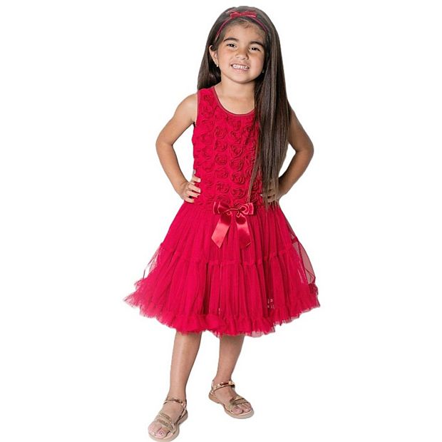 open lace back dress Rasberry Rosette Ruffle Prom Dress with One-Shoulder Flower – RF129 –  Viniodress main image 0