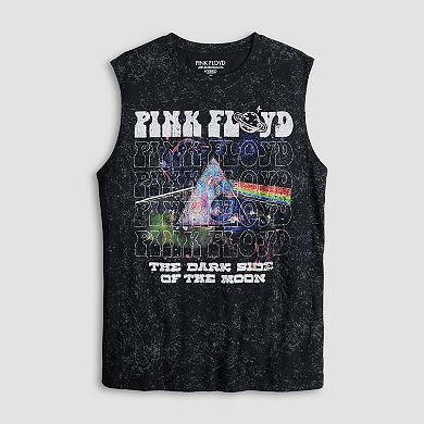 Men's Pink Floyd 1973 Moon Graphic Muscle Tank Top