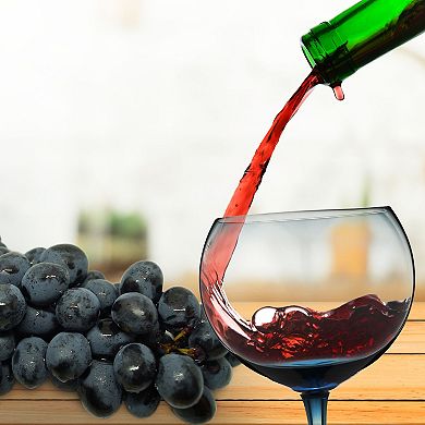 Berkware Premium Oversized Wine Glasses Set of 4 Durable Soda Lime Glassware