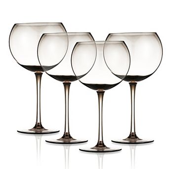 Berkware Premium Oversized Wine Glasses Set of 4 Durable Soda Lime Glassware