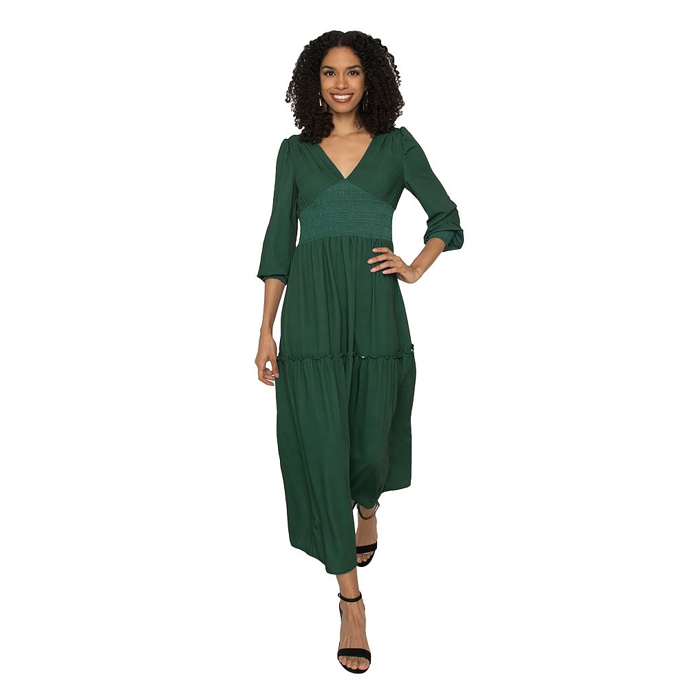 long sleeve tube dress PcheeBum Pchee Dark Pink Tube Maxi Dress with Pull Over Sleeves M