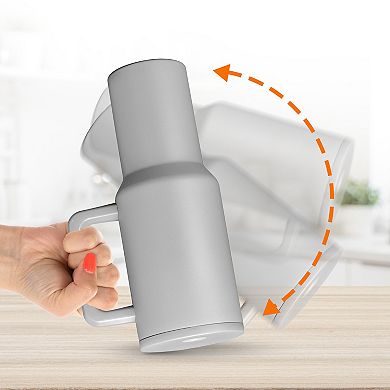 Cheer Collection 40oz Leakproof Insulated Tumbler with Straw and Handle