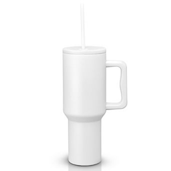 Cheer Collection 40oz Leakproof Insulated Tumbler with Straw and Handle