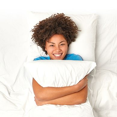 Cheer Collection Set of 2 Feather Down Throw Pillow Inserts for Couch Bed and Decorative Shams