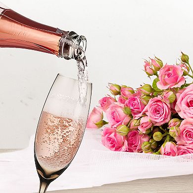 Berkware Luxurious and Elegant Sparkling Colored Champagne Flutes - Set Of 2