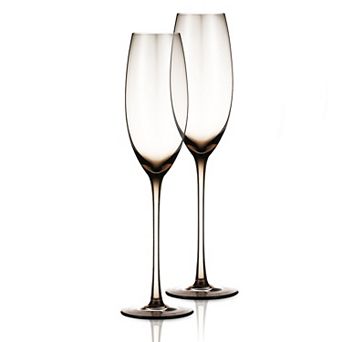 Berkware Luxurious and Elegant Sparkling Colored Champagne Flutes - Set Of 2
