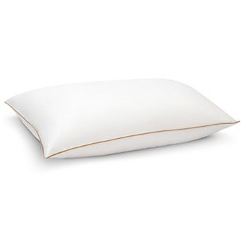 Cheer Collection Feather Down Sleeping Pillow with Cotton Shell for Soft, Supportive Daily Comfort