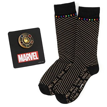Marvel Avengers Infinity Stone Stripe Black Gift Set