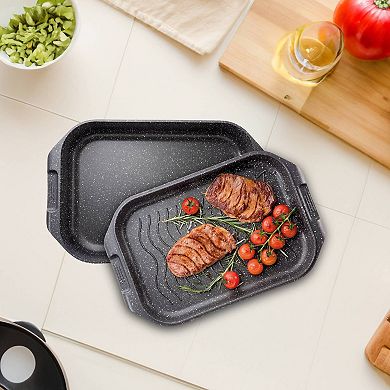 Cuisine::pro® GRANITE Roaster with Grill 6.5 Qt.