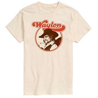 Big & Tall Waylon Jennings Portrait Graphic Tee