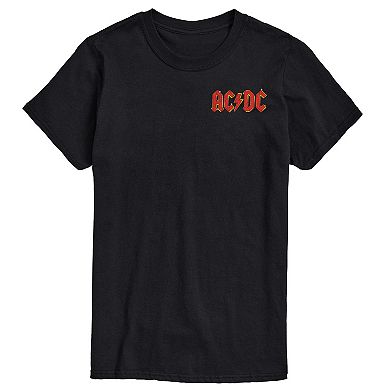 Big & Tall ACDC Logo Grid Short Sleeve Graphic T-Shirt