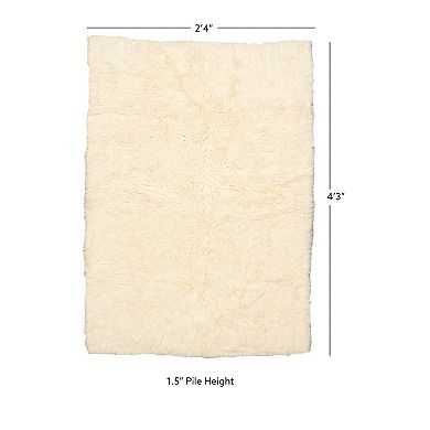 Linon Flokati Area or Throw Rug